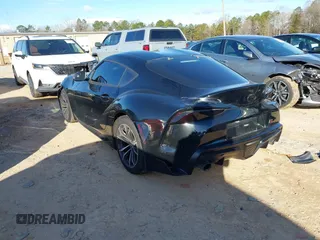 2021 Toyota GR Supra 2.0 with VIN WZ1DB2C09MW043680, listed as a IAAI auction lot 41732849 with 36,821 mi miles. Bid and sale history available at carsss.com. Image 3.