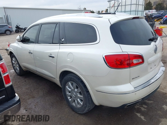 2014 Buick Enclave Leather with VIN 5GAKRBKD6EJ343148, listed as a IAAI auction lot 41710180 with 88,685 mi miles and . Bid and sale history available at DreamBid. Image 15.