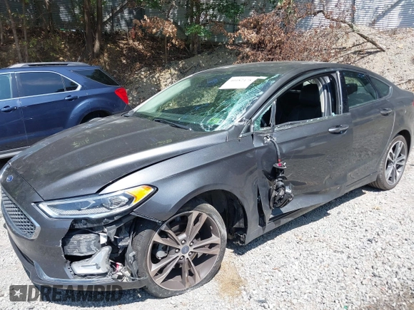 2019 Ford Fusion Titanium with VIN 3FA6P0D93KR124299, listed as a IAAI auction lot 40182478 with 73,408 mi miles. Bid and sale history available at carsss.com. Image 6.