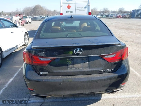 2013 Lexus GS 350 with VIN JTHCE1BL1D5015481, listed as a IAAI auction lot 41756984 with 150,556 mi miles. Bid and sale history available at carsss.com. Image 16.