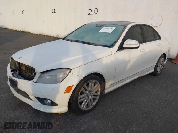 2008 Mercedes-Benz C 300 Sport with VIN WDDGF54X98R013277, listed as a IAAI auction lot 41399102 with 159,624 mi miles and . Bid and sale history available at DreamBid. Image 2.