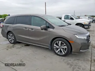 2022 Honda Odyssey Touring with VIN 5FNRL6H80NB021824, listed as a Copart auction lot 50521415 with 37,124 mi miles and Salvage Title. Bid and sale history available at DreamBid. Image 4.