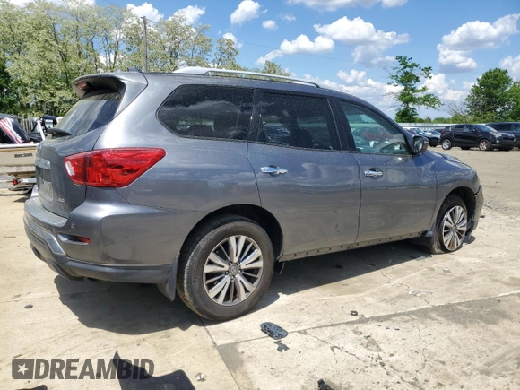 2020 Nissan Pathfinder S with VIN 5N1DR2AM3LC649620, listed as a Copart auction lot 55739635 with Not provided miles and Salvage title. Bid and sale history available at DreamBid. Image 3.