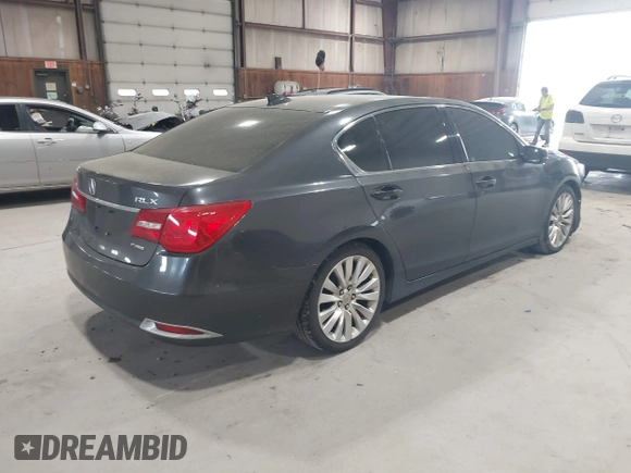 2014 Acura RLX Tech Pkg with VIN JH4KC1F5XEC000262, listed as a IAAI auction lot 42140494 with 193,669 mi miles. Bid and sale history available at carsss.com. Image 4.