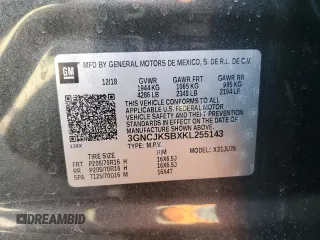 2019 Chevrolet Trax LS with VIN 3GNCJKSBXKL255143, listed as a Copart auction lot 48723885 with 79,430 mi miles and Salvage Title. Bid and sale history available at carsss.com. Image 15.