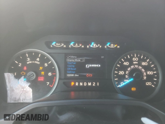 2016 Ford F-150 XL with VIN 1FTEW1CG0GFA67045, listed as a Copart auction lot 41432065 with 102,081 mi miles and Clean Title. Bid and sale history available at carsss.com. Image 9.