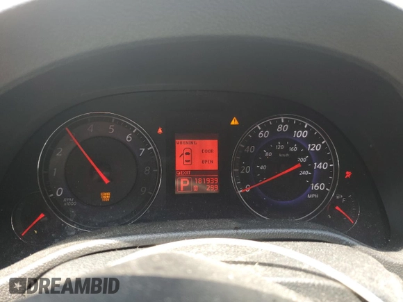 2007 Infiniti G35 Journey with VIN JNKBV61E67M728785, listed as a Copart auction lot 56400445 with 181,939 mi miles and Clean Title. Bid and sale history available at DreamBid. Image 9.