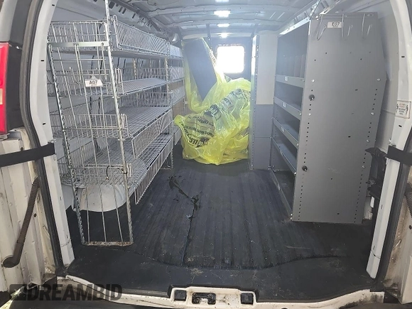 2014 Chevrolet Express Cargo with VIN 1GCSGAFX6E1154194, listed as a IAAI auction lot 42792703 with 218,055 mi miles and . Bid and sale history available at DreamBid. Image 13.