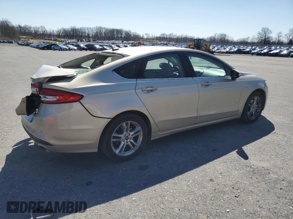 2018 Ford Fusion SE with VIN 3FA6P0HD4JR157390, listed as a Copart auction lot 50189075 with 115,410 mi miles and Salvage Title. Bid and sale history available at DreamBid. Image 3.