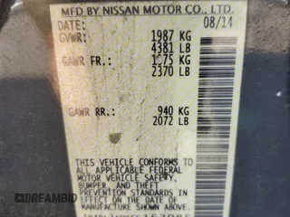 2015 Nissan Altima SL with VIN 1N4BL3APXFC163085, listed as a Copart auction lot 52386565 with 86,684 mi miles and Salvage Title. Bid and sale history available at carsss.com. Image 12.
