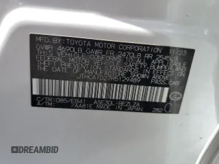 2024 Lexus IS 300 with VIN JTHCA1D27R5129489, listed as a Copart auction lot 60102655 with 6,570 mi miles and Salvage title. Bid and sale history available at DreamBid. Image 13.