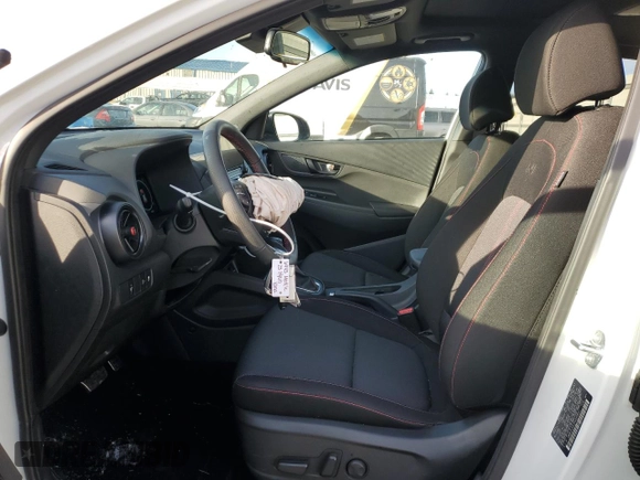2023 Hyundai Kona N Line with VIN KM8K3CA37PU995837, listed as a Copart auction lot 85757014 with 4,275 mi miles and Salvage Title. Bid and sale history available at carsss.com. Image 7.