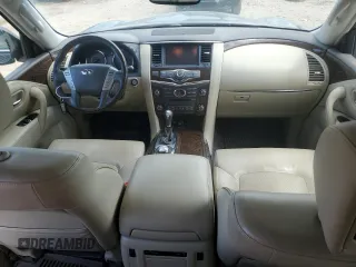 2017 Infiniti QX80 with VIN JN8AZ2NE7H9154114, listed as a Copart auction lot 58202525 with 155,750 mi miles and Salvage title. Bid and sale history available at DreamBid. Image 8.