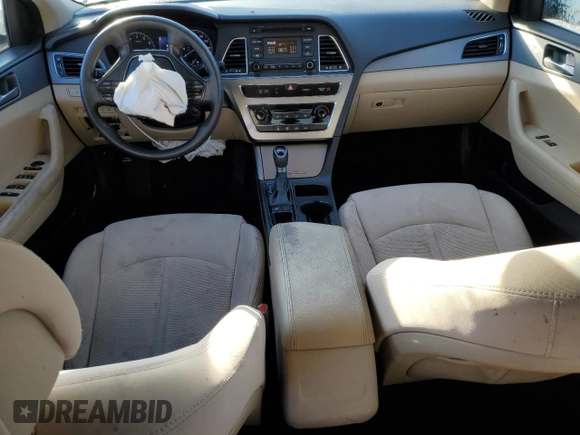 2017 Hyundai Sonata 2.4L with VIN 5NPE24AF2HH572793, listed as a Copart auction lot 46319855 with 150,244 mi miles and Salvage Title. Bid and sale history available at DreamBid. Image 8.