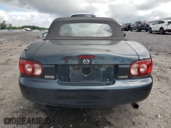 2005 Mazda MX-5 Miata LS with VIN JM1NB353X50410655, listed as a Copart auction lot 63337515 with 118,409 mi miles and Clean title. Bid and sale history available at DreamBid. Image 6.