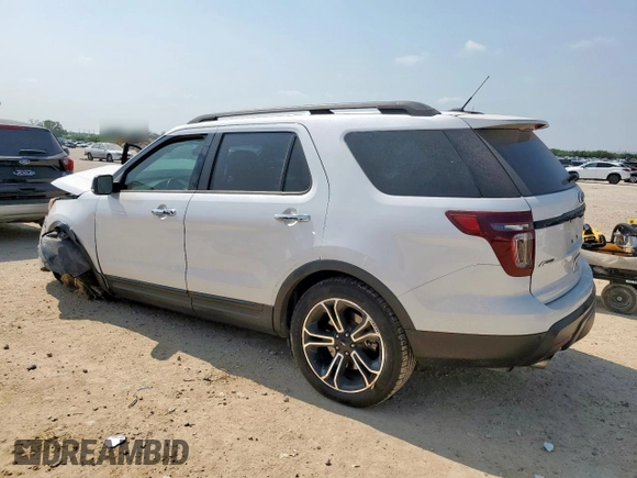 2013 Ford Explorer Sport with VIN 1FM5K8GTXDGB40435, listed as a Copart auction lot 58211555 with Not provided miles and Salvage title. Bid and sale history available at DreamBid. Image 2.