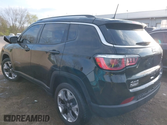 2019 Jeep Compass Limited with VIN 3C4NJDCBXKT812466, listed as a IAAI auction lot 42050090 with 103,282 mi miles and . Bid and sale history available at DreamBid. Image 3.