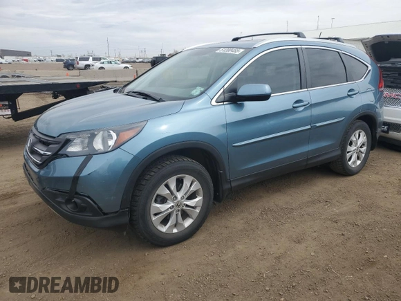 2014 Honda CR-V EX-L with VIN 5J6RM4H72EL009383, listed as a Copart auction lot 51200455 with 56,284 mi miles and Salvage Title. Bid and sale history available at carsss.com. Image 1.