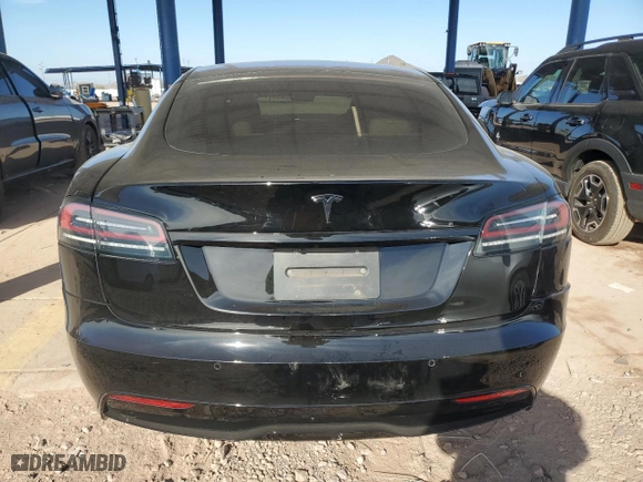 2022 Tesla Model S with VIN 5YJSA1E51NF474743, listed as a Copart auction lot 87316374 with 0 mi miles and Salvage Title. Bid and sale history available at carsss.com. Image 6.