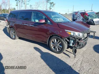 2015 Kia Sedona SX-L with VIN KNDME5C16F6039671, listed as a IAAI auction lot 41736237 with 113,035 mi miles and . Bid and sale history available at DreamBid. Image 1.