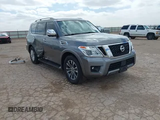 2020 Nissan Armada SV z VIN JN8AY2ND5LX017896, wystawiony jako IAAI lot #41842305 z przebiegiem 60 580 mil mil oraz . Historia ofert i sprzedaży dostępna na DreamBid. Obrazek 1.