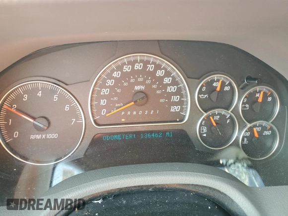 2006 GMC Envoy SLT with VIN 1GKDS13S962230376, listed as a Copart auction lot 43613965 with 136,462 mi miles and Salvage Title. Bid and sale history available at carsss.com. Image 9.