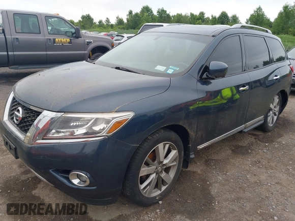 2013 Nissan Pathfinder SV with VIN 5N1AR2MM1DC690487, listed as a IAAI auction lot 42611901 with 158,362 mi miles and . Bid and sale history available at DreamBid. Image 2.
