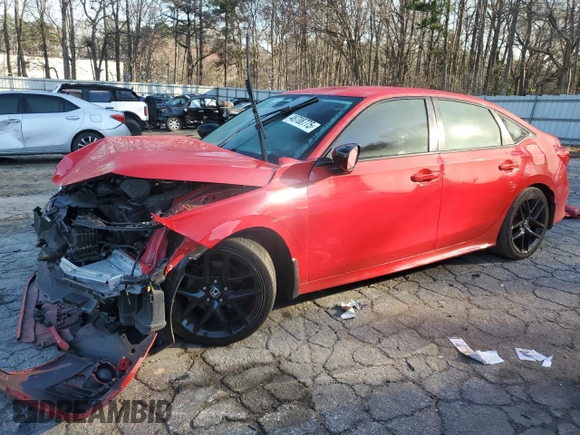 2022 Honda Civic Sport with VIN 2HGFE2F59NH535035, listed as a Copart auction lot 48708775 with Not Provided miles and Salvage Title. Bid and sale history available at carsss.com. Image 1.