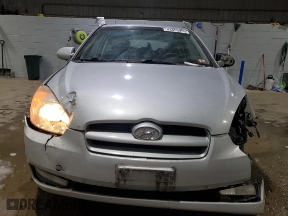 2007 Hyundai Accent SE with VIN KMHCN36C37U046518, listed as a Copart auction lot 43459955 with 118,356 mi miles and Salvage Title. Bid and sale history available at carsss.com. Image 5.