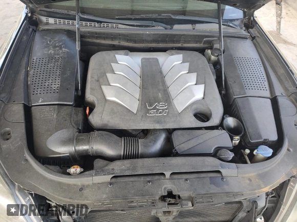 2012 Hyundai Equus Signature with VIN KMHGH4JH5CU043163, listed as a Copart auction lot 50633555 with 201,133 mi miles and Salvage Title. Bid and sale history available at DreamBid. Image 11.