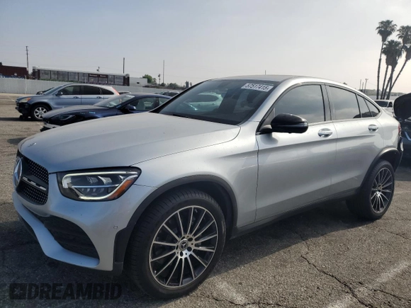 2021 Mercedes-Benz GLC 300 with VIN W1N0J8EB1MF874553, listed as a Copart auction lot 57517415 with 62,413 mi miles and Salvage title. Bid and sale history available at DreamBid. Image 1.