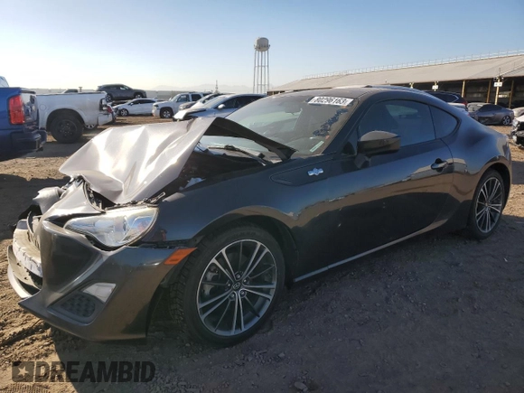 2016 Scion FR-S with VIN JF1ZNAA18G8705412, listed as a Copart auction lot 80296163 with 79,281 mi miles and Salvage Title. Bid and sale history available at carsss.com. Image 1.