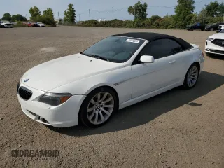 2005 BMW 6 Series 645Ci with VIN WBAEK734X5B325190, listed as a Copart auction lot 72013354 with 288,537 mi miles and Non Repairable. Bid and sale history available at carsss.com. Image 1.