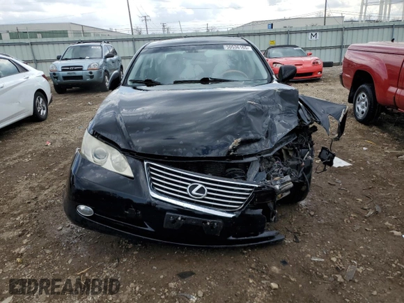 2007 Lexus ES 350 with VIN JTHBJ46G672125681, listed as a Copart auction lot 50536165 with Not Provided miles and Salvage Title. Bid and sale history available at carsss.com. Image 5.