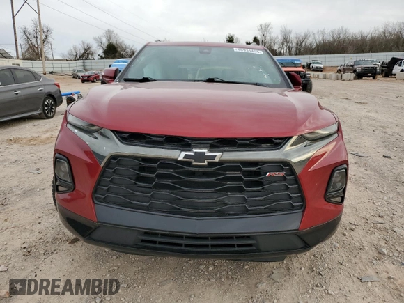2021 Chevrolet Blazer RS with VIN 3GNKBKRS6MS539943, listed as a Copart auction lot 48931455 with 92,235 mi miles and Salvage title. Bid and sale history available at DreamBid. Image 5.