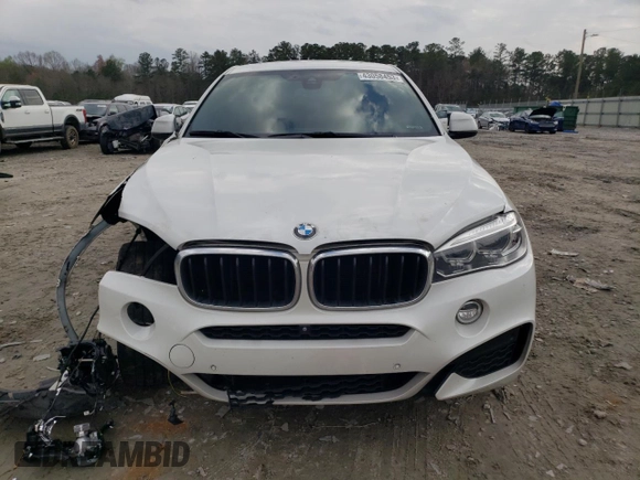 2016 BMW X6 xDrive35i with VIN 5UXKU2C50G0N79368, listed as a Copart auction lot 43058453 with 0 mi miles. Bid and sale history available at carsss.com. Image 5.