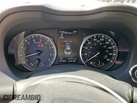 2020 Infiniti Q50 Luxe with VIN JN1EV7AR3LM254833, listed as a Copart auction lot 56284785 with 30,591 mi miles and Salvage title. Bid and sale history available at DreamBid. Image 9.
