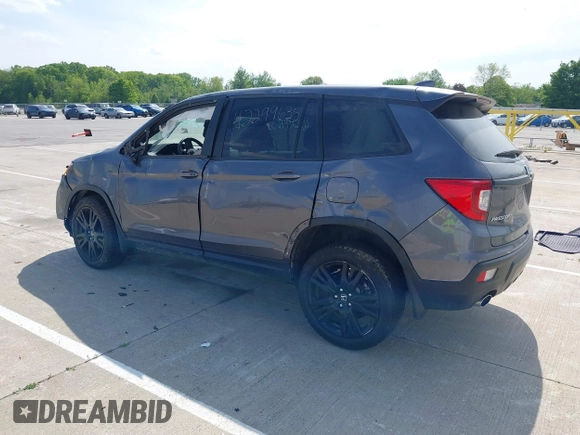 2019 Honda Passport Sport with VIN 5FNYF8H27KB002001, listed as a IAAI auction lot 42299635 with 54,542 mi miles and . Bid and sale history available at DreamBid. Image 3.