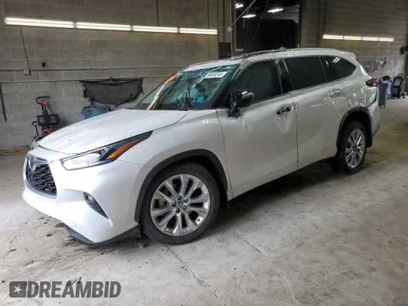 2024 Toyota Highlander LE with VIN 5TDKDRBH7RS547006, listed as a Copart auction lot 59846345 with Not provided miles and Salvage title. Bid and sale history available at DreamBid. Image 1.