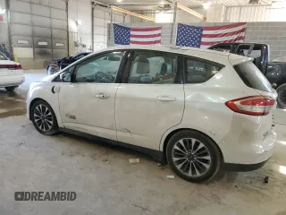 2017 Ford C-Max Energi Titanium with VIN 1FADP5FU5HL107422, listed as a Copart auction lot 66860454 with 140,300 mi miles and Salvage Title. Bid and sale history available at carsss.com. Image 2.