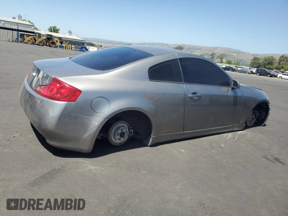 2007 Infiniti G35 with VIN JNKCV54E57M904025, listed as a Copart auction lot 55848595 with 120,134 mi miles and Salvage Title. Bid and sale history available at DreamBid. Image 3.