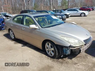 2005 Lexus ES 330 with VIN JTHBA30G355117200, listed as a IAAI auction lot 41889802 with 144,559 mi miles. Bid and sale history available at carsss.com. Image 1.