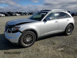 2007 Infiniti FX35 with VIN JNRAS08W37X206213, listed as a Copart auction lot 80970684 with 60,942 mi miles and Salvage Title. Bid and sale history available at carsss.com. Image 1.