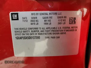 2013 Cadillac ATS Premium with VIN 1G6AF5SX5D0137390, listed as a Copart auction lot 83096434 with 115,052 mi miles and Salvage Title. Bid and sale history available at carsss.com. Image 14.