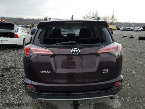 2017 Toyota RAV4 XLE with VIN 2T3RFREV2HW662443, listed as a Copart auction lot 50436345 with 106,691 mi miles and Salvage Title. Bid and sale history available at carsss.com. Image 6.