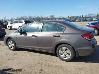 2014 Honda Civic Sedan LX with VIN 2HGFB2F53EH526307, listed as a IAAI auction lot 42040139 with 75,780 mi miles. Bid and sale history available at carsss.com. Image 14.