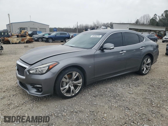 2016 Infiniti Q70 z VIN JN1BY1AP8GM221340, wystawiony jako Copart lot #48466255 z przebiegiem 103 723 mil mil oraz Szkoda całkowita • Salvage title. Historia ofert i sprzedaży dostępna na DreamBid. Obrazek 1.