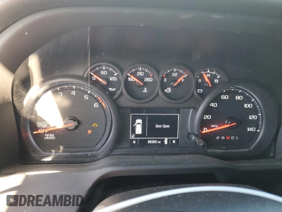 2023 Chevrolet Silverado 1500 Work Truck with VIN 3GCNAAEK8PG363235, listed as a Copart auction lot 46719905 with 88,360 mi miles and Clean Title. Bid and sale history available at carsss.com. Image 9.