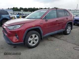 2021 Toyota RAV4 Hybrid XLE with VIN 2T3RWRFV4MW111102, listed as a Copart auction lot 64334365 with 37,662 mi miles and Salvage title. Bid and sale history available at DreamBid. Image 1.