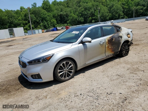 2017 Kia Cadenza Technology with VIN KNALC4J17H5091928, listed as a Copart auction lot 57755034 with 114,134 mi miles and Salvage Title. Bid and sale history available at carsss.com. Image 1.
